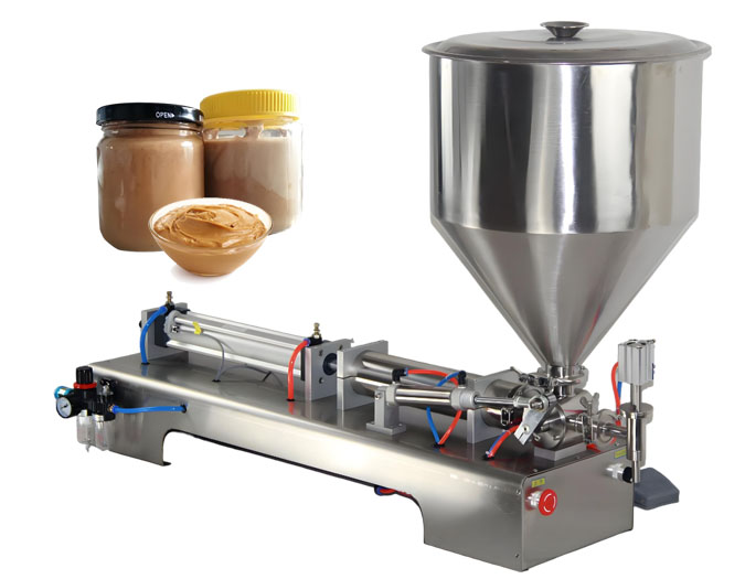 Semi-automatic peanut butter filling machine